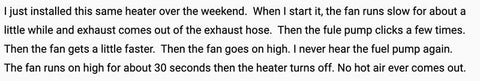 Diesel Heater reviews